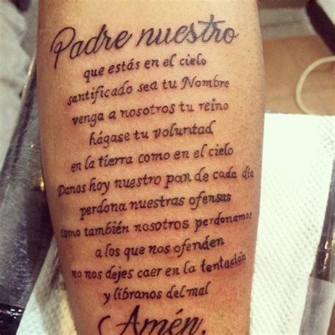 Resultado De Imagen Para Padre Nuestro Tatuaje | Tatuajes F4E