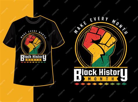 Premium Vector | Typography vintage black history month t shirt design ...