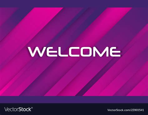 Colorful welcome sign Royalty Free Vector Image