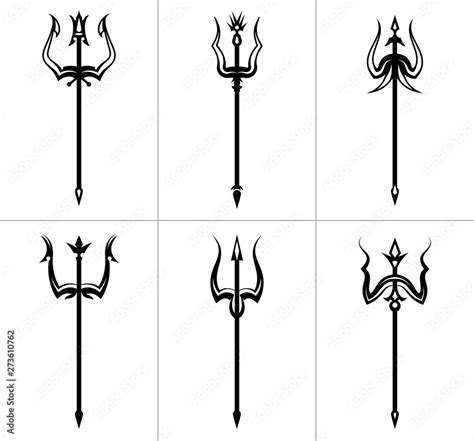 Trident Symbol Collection, Various Design Stock Vector | Adobe Stock