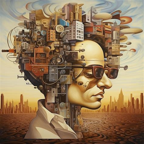 Premium AI Image | cyber futuristic oil painting f ace portrait style ...