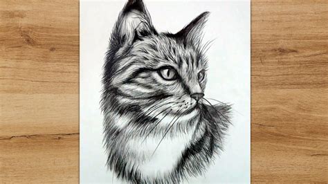 How To Draw A Realistic Cat Head