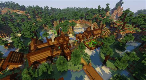 Spruce Village Transformation Minecraft Map