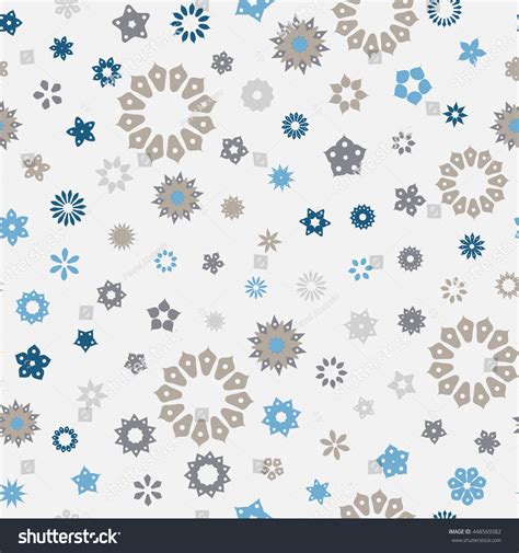 Seamless Floral Pattern Gray Background Vector Stock Vector (Royalty ...