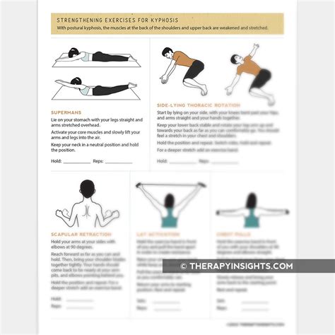 Exercises for Postural Kyphosis – Adult and pediatric printable ...