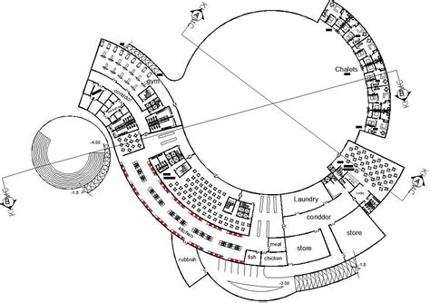 This drawing file contains a Shopping mall building floor plan and ...