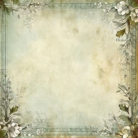 Premium AI Image | Rustic green Scrapbook Paper