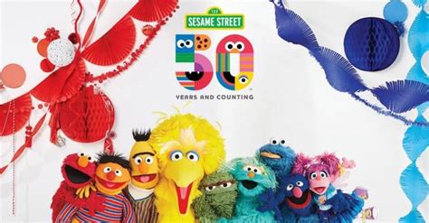 Sesame Street 50th Anniversary Header | Sesame street, 50th anniversary ...