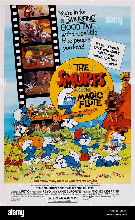 THE SMURFS AND THE MAGIC FLUTE, (aka LA FLUTE A SIX SCHTROUMPFS), US ...