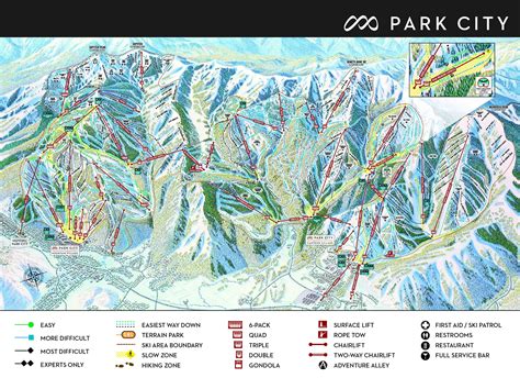 Park City Piste Map / Trail Map