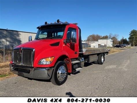 2023 Kenworth T280 Rollback Tow Truck Flatbed 891 Miles Red Automatic ...