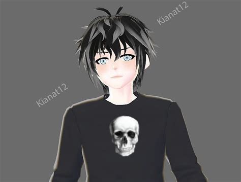 3D model 3d anime male avatar for vrchat and for gaming VR / AR / low ...