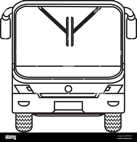 line front bus city transport passenger Stock Vector Image & Art - Alamy