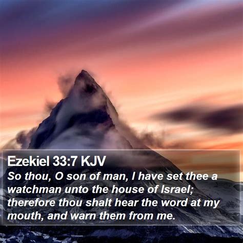 Ezekiel 33:7 KJV Bible Verse Images