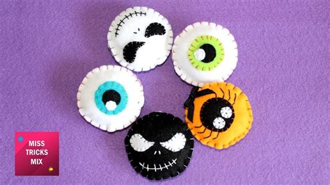 Halloween Felt Ornaments - DIY: How to make easy Halloween Felt ...