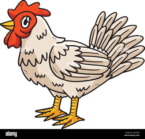 HEN dibujos animados de colores Clipart ilustración Imagen Vector de ...