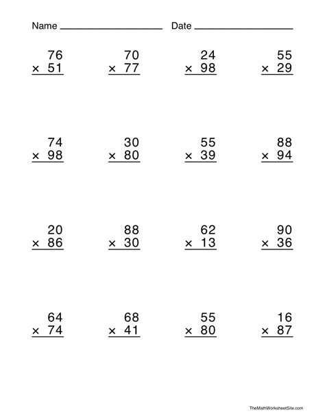 Worksheet Ideas 35 Multi Digit Multiplication Worksheets — db-excel.com