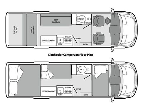 8 Pics Mercedes Sprinter Camper Floor Plans And Description - Alqu Blog