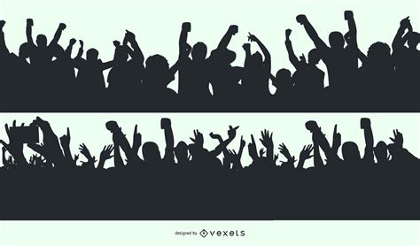 Sports Crowd Silhouette Vector