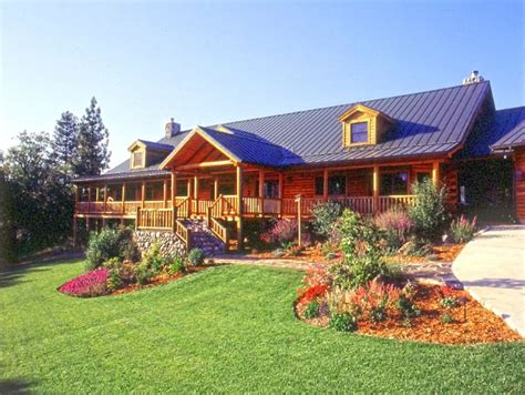 log cabin landscaping ideas - Google Search Log Cabin Homes, Log Cabins ...