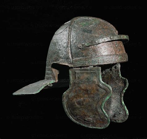 Roman helmet. Bronze, from Judea Israel Museum(IDAM), Jerusalem, Israel ...