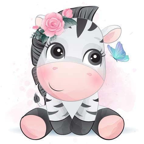 Baby Zebra Clipart