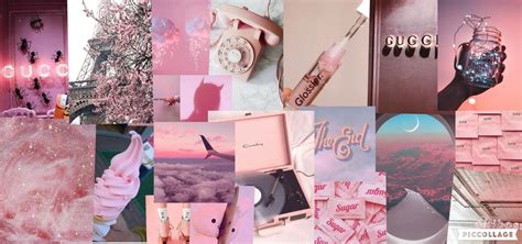 Aesthetic Pink Collage PC Wallpapers - Wallpaper Cave