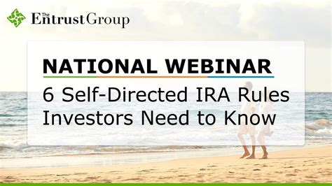 Self Directed IRA Rules That Investors Shouldn't Ignore - YouTube