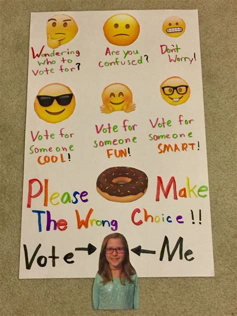 School Student Council Emoji Poster / Make Easy No Frustration; It's ...