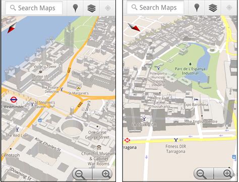 3D buildings in Google Maps for Android arise in London, Paris ...