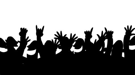 Konser Kalabaligi Crowd Silhouette Transparent Background Png Clipart ...