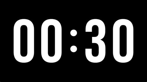 30 Seconds Timer and Alarm | Big Text | Countdown Timers | 30 Second ...