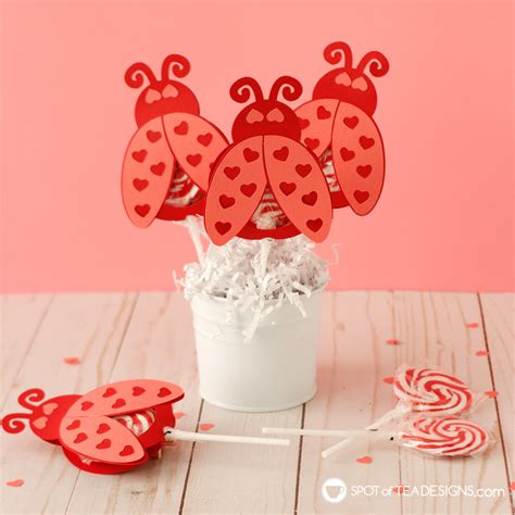 Love Bug Lollipop Holder SVG - Spot of Tea Designs