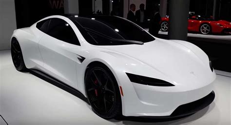 Tesla Roadster Resurfaces In White At Grand Basel | Carscoops