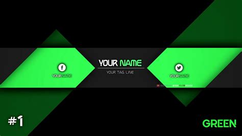 Top 5 Professional Youtube Channel Art Templates #3