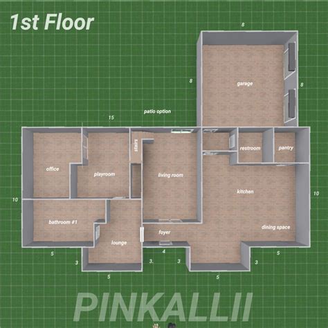 Bloxburg House Layout | 2 Floors