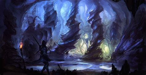 Concept Art: Cave by ESPj-o on DeviantArt | Concept art, Fantasy ...