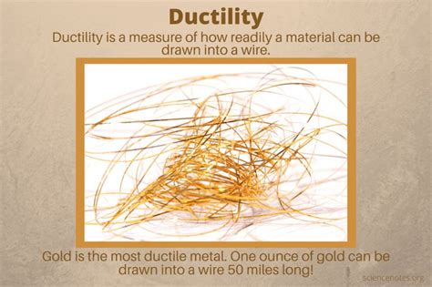 Ductility - Ductile Definition and Examples | Learn physics, Chemical ...