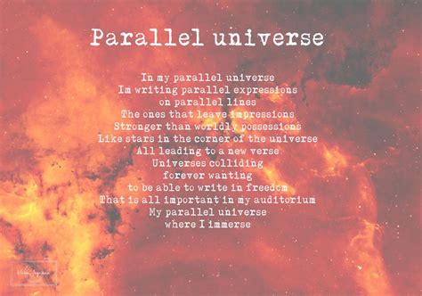 Parallel universe By @harmjagerman In my parallel universe I'm writing ...