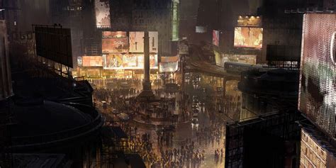 The Batman Concept Art Showcases Gotham City Shadow-Filled Nightlife