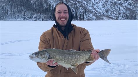 Ice Fishing For Lake Trout On A Remote Lake In Alaska - YouTube