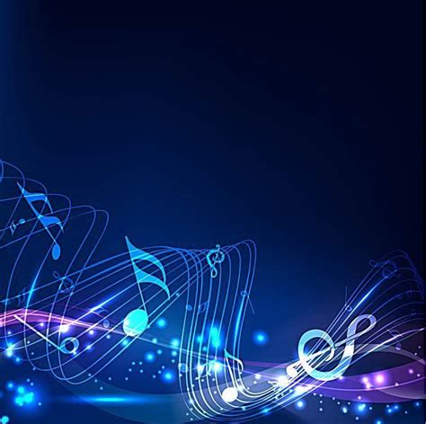 Abstract Blue Music Background Vector Material | Music backgrounds ...