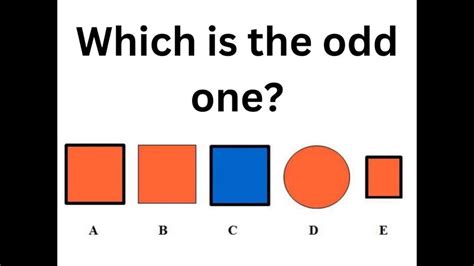 Brain Teaser: Pick the odd one out among these geometric shapes ...