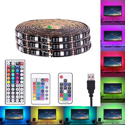 DC 5V RGB USB LED Strip Light 5050 5M 300LEDS IP65 Waterproof LED ...