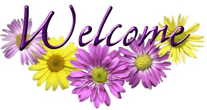 welcome images with flowers animated - Clip Art Library