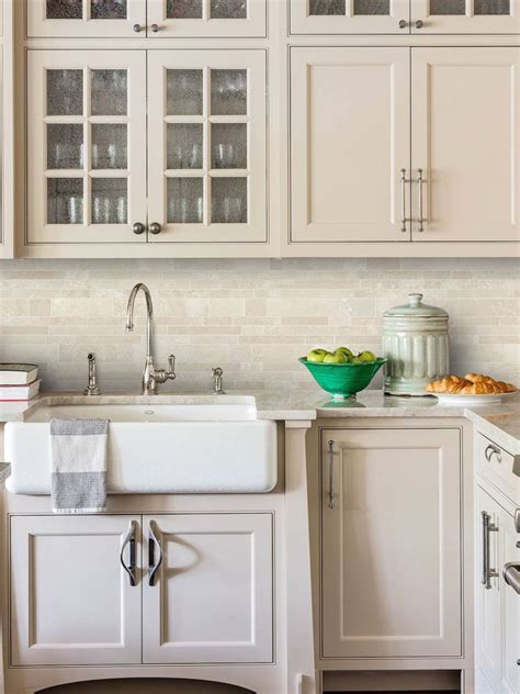 Light ivory Travertine Kitchen Subway Backsplash Tile | Backsplash.com ...