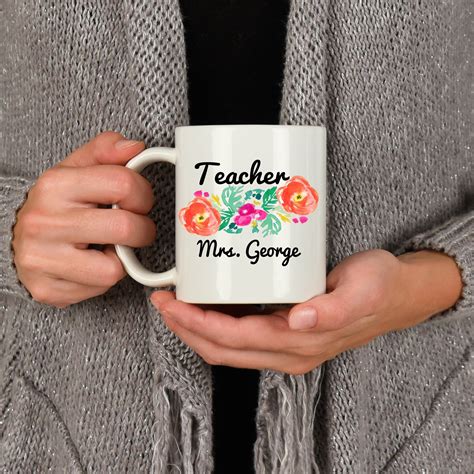 Personalized Teacher Mug | Etsy | Teacher favorite things, Personalized ...