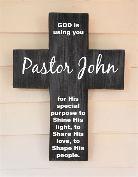 Pastor appreciation gift Personalized Pine Wood by Frameyourstory