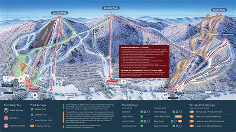 Snow Trail Map - Mountain Creek