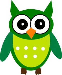 Green Owl clip art - vector clip art online, royalty free & public ...